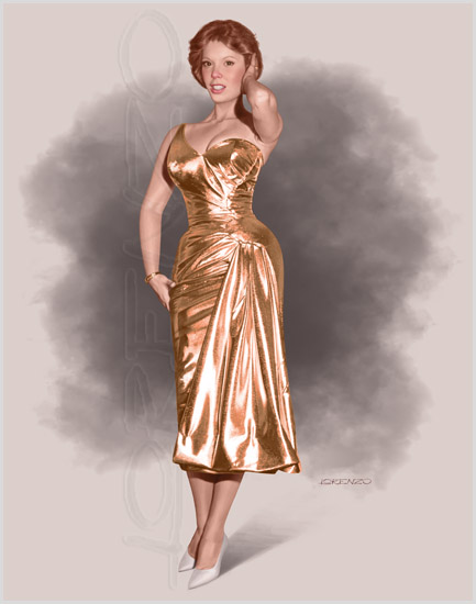 Lorenzo artworks, pin-up art